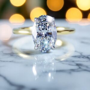 Solitaire 1983 Oval Engagement Ring
