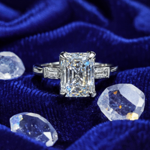 Solitaire 1983 Emerald-Cut Engagement Ring