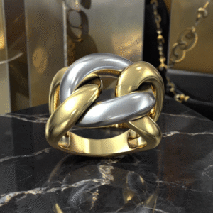 Eternal Knot (Cuban Link) Ring