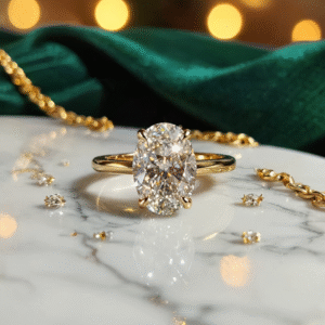 Solitaire 1983 Oval Engagement Ring