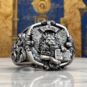 Saint Mark Lion Ring