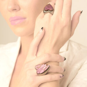 Large Purple Heart Ring: Muse & Fame Collection
